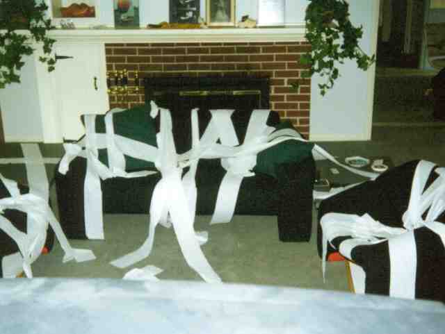 [ toilet papered ]